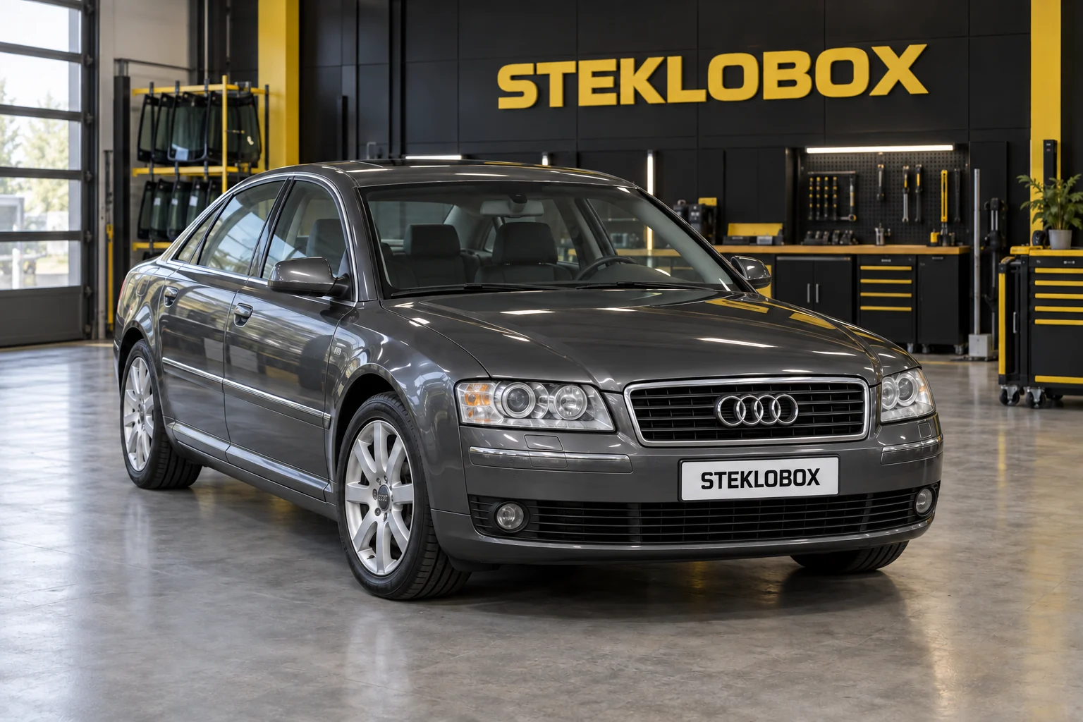 Audi A8 II (D3) в установочном центре STEKLOBOX
