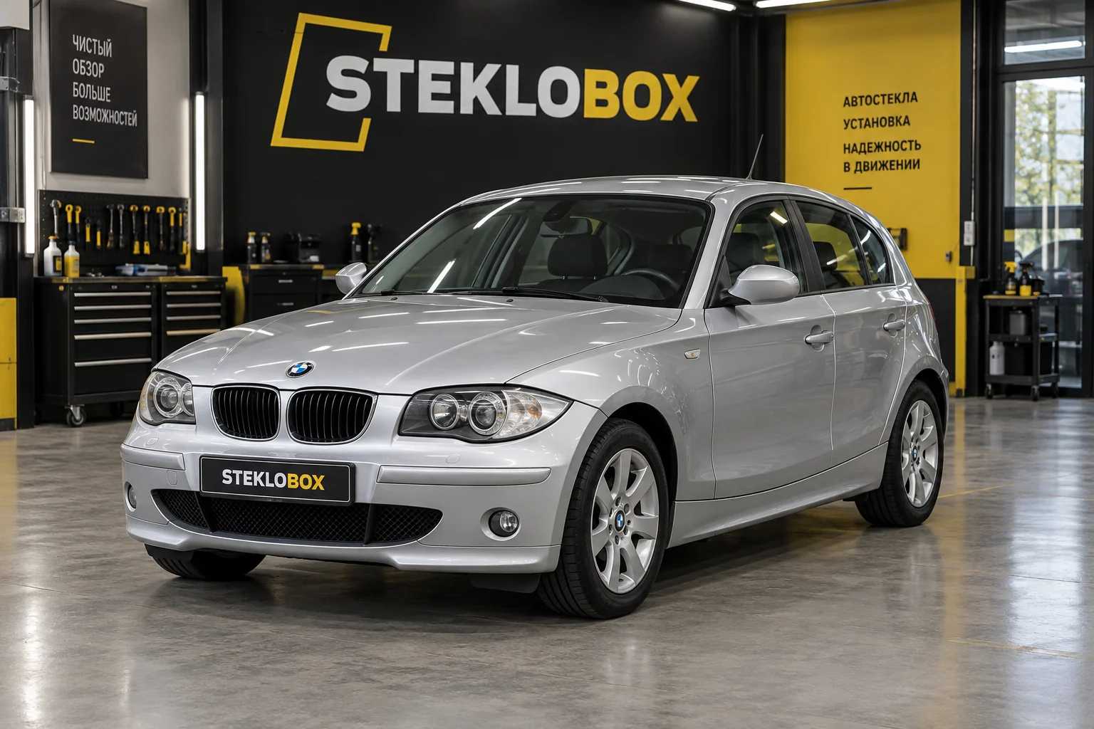 BMW 1 E87 в установочном центре STEKLOBOX