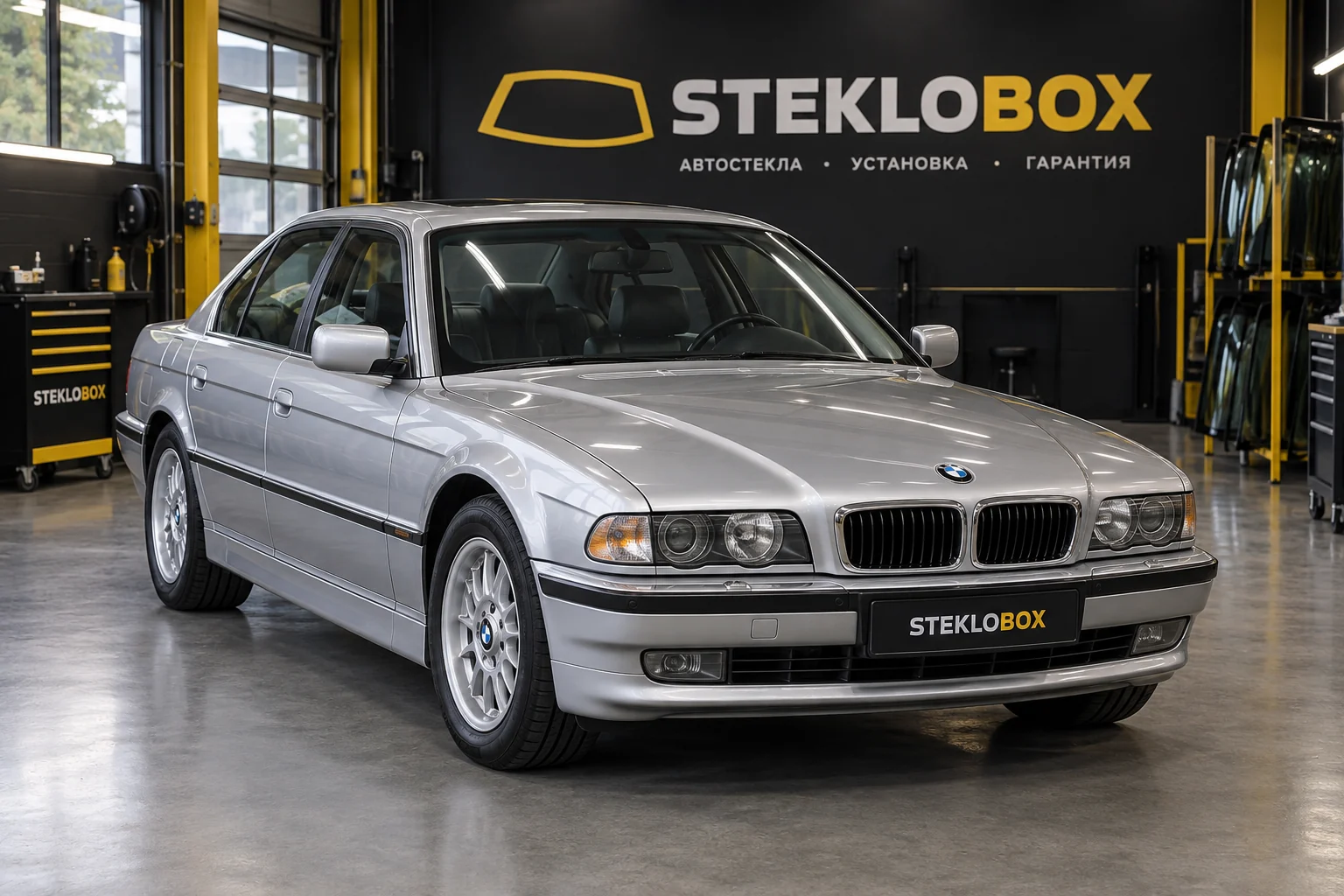 BMW 7 E38 в установочном центре STEKLOBOX