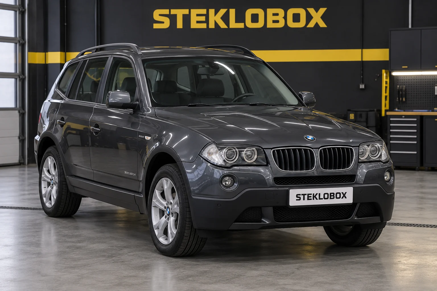 BMW X3 I (E83) в установочном центре STEKLOBOX