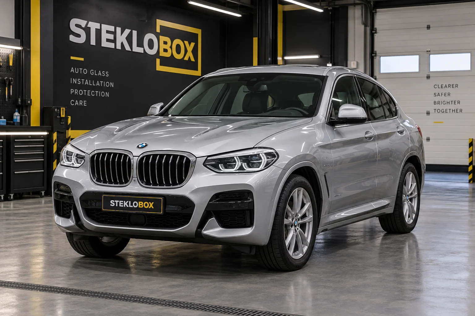 BMW X4 II (G02) в установочном центре STEKLOBOX