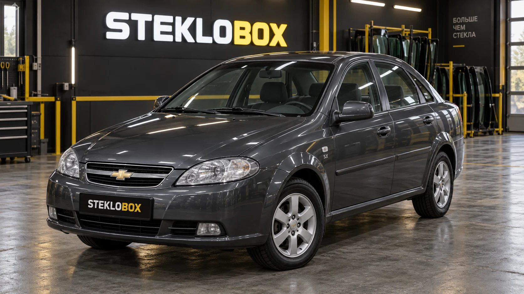Chevrolet Lacetti в установочном центре STEKLOBOX