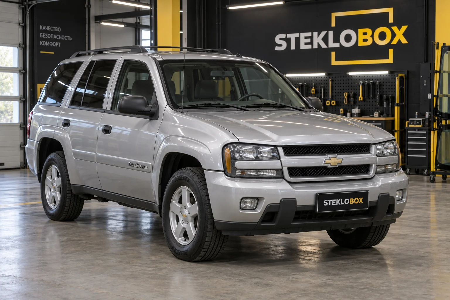 Chevrolet Trailblazer в установочном центре STEKLOBOX