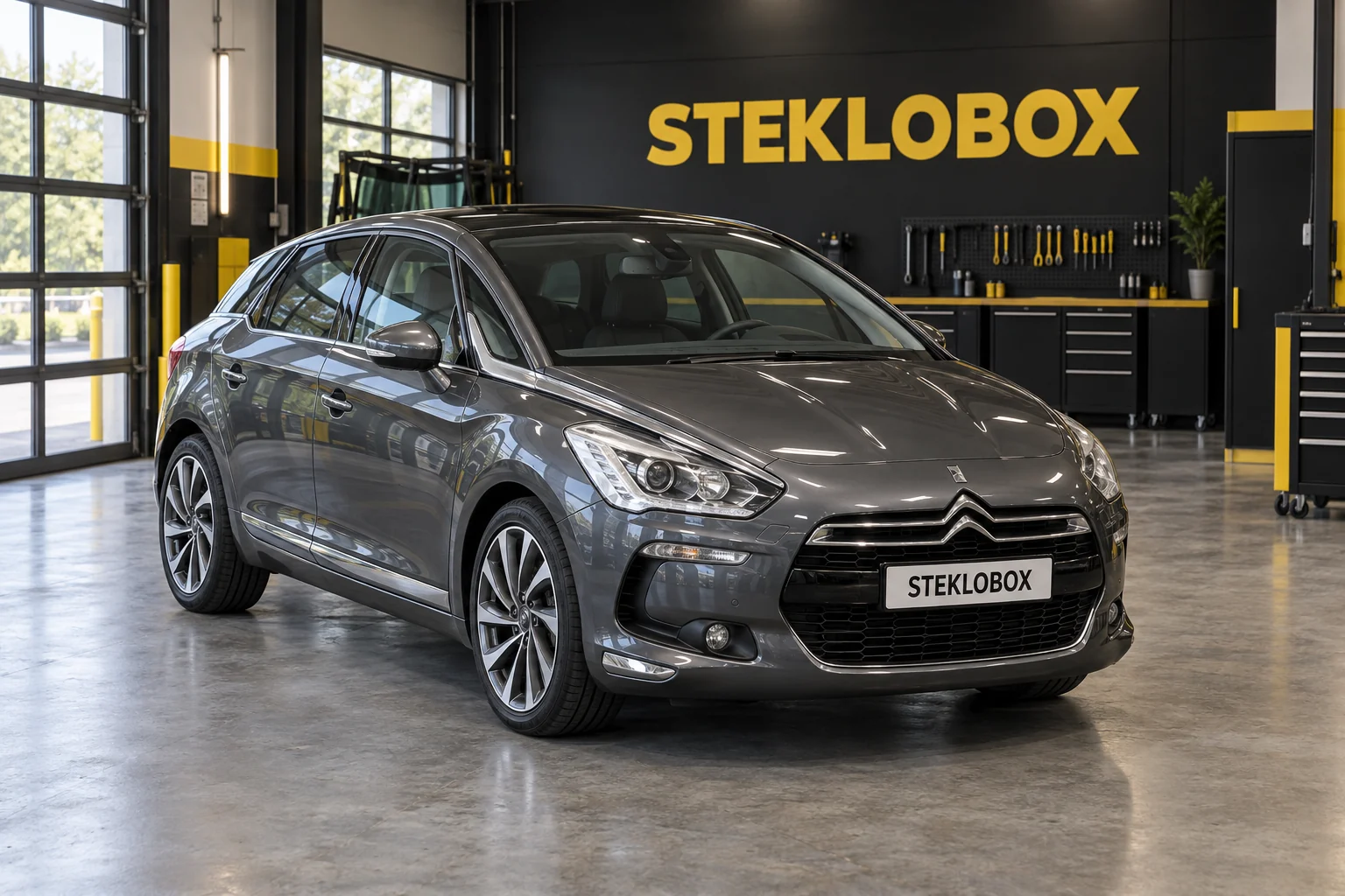 Citroen DS5 в установочном центре STEKLOBOX