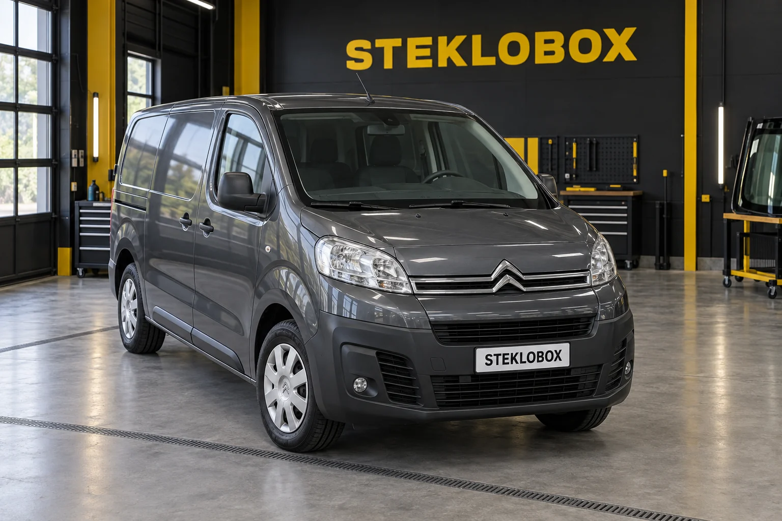 Citroen Jumpy II в установочном центре STEKLOBOX