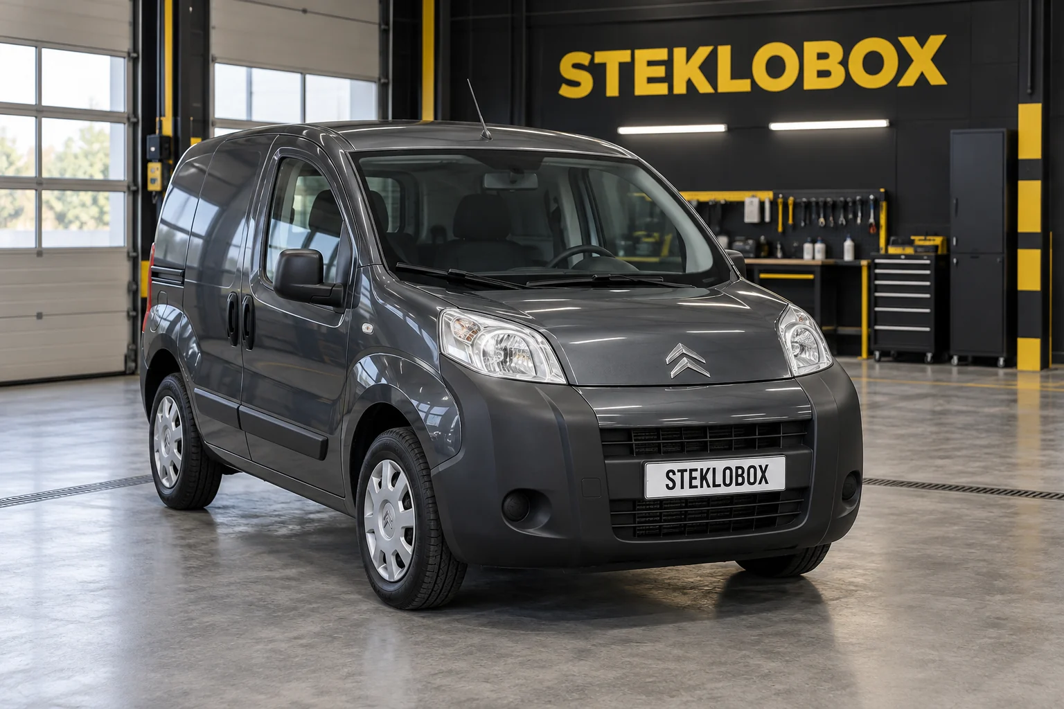 Citroen Nemo в установочном центре STEKLOBOX