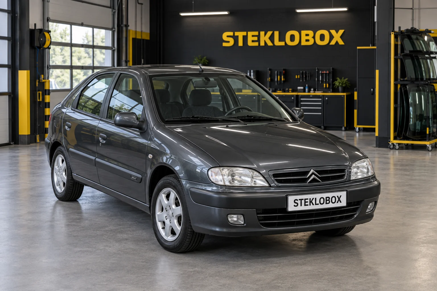 Citroen Xsara в установочном центре STEKLOBOX