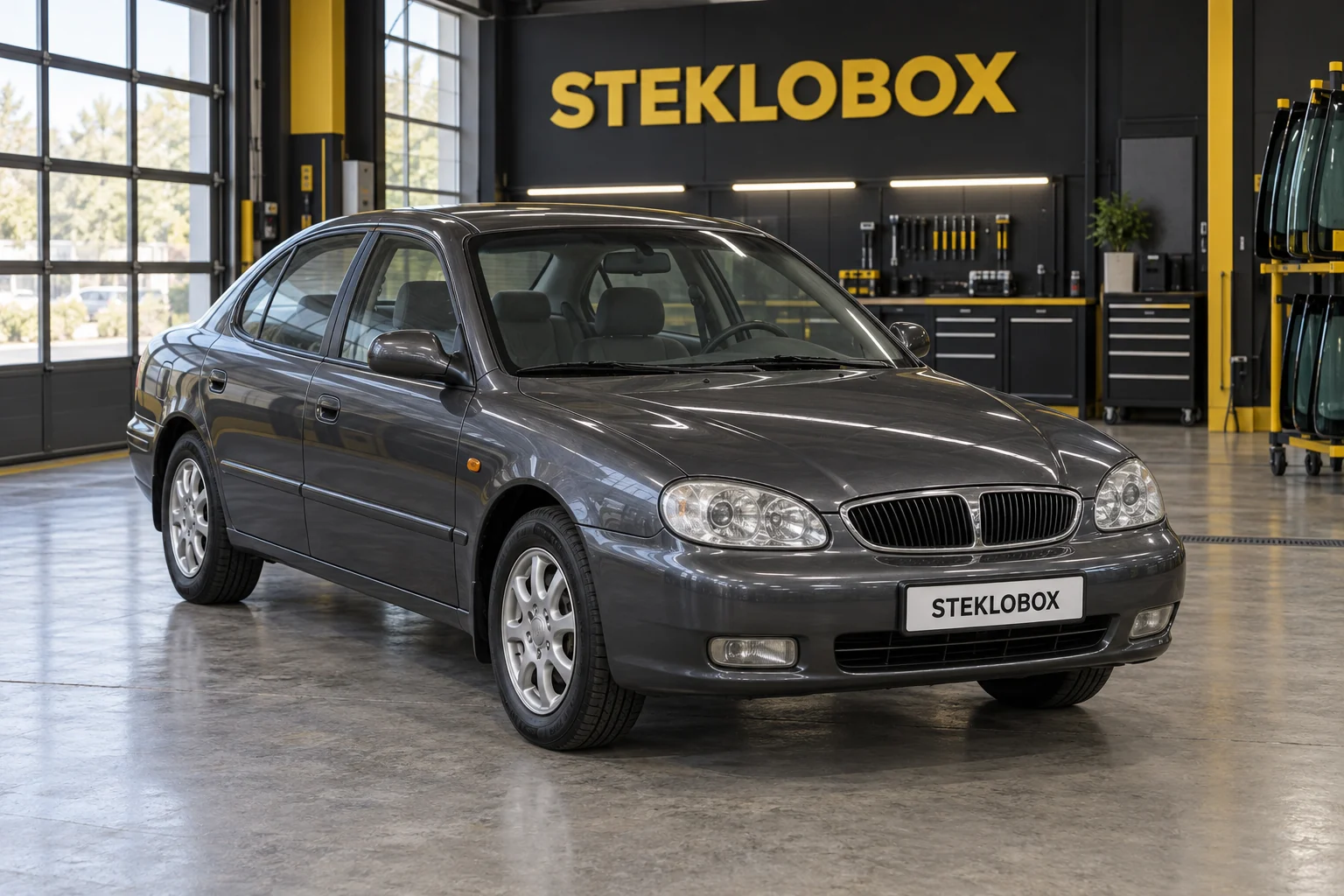 Daewoo Leganza в установочном центре STEKLOBOX