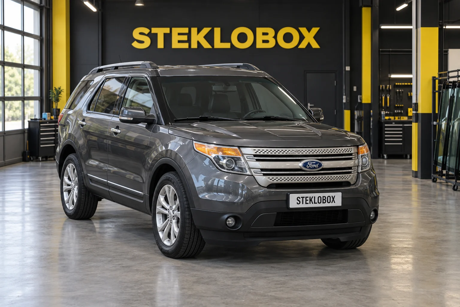 Ford Explorer V в установочном центре STEKLOBOX