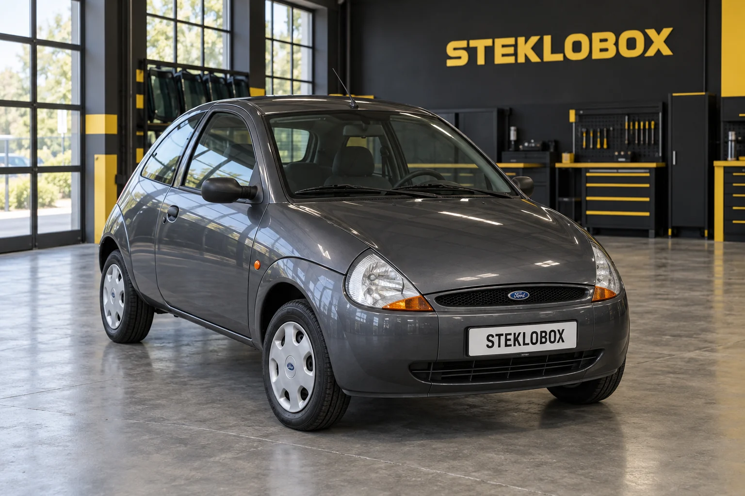 Ford KA I в установочном центре STEKLOBOX