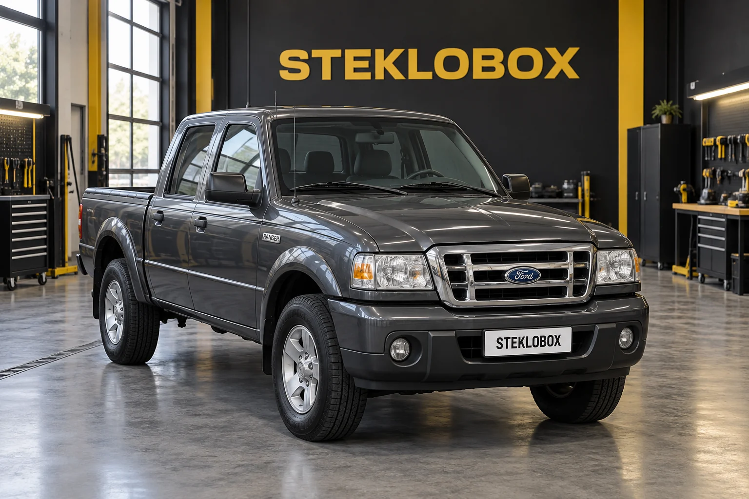 Ford Ranger II в установочном центре STEKLOBOX