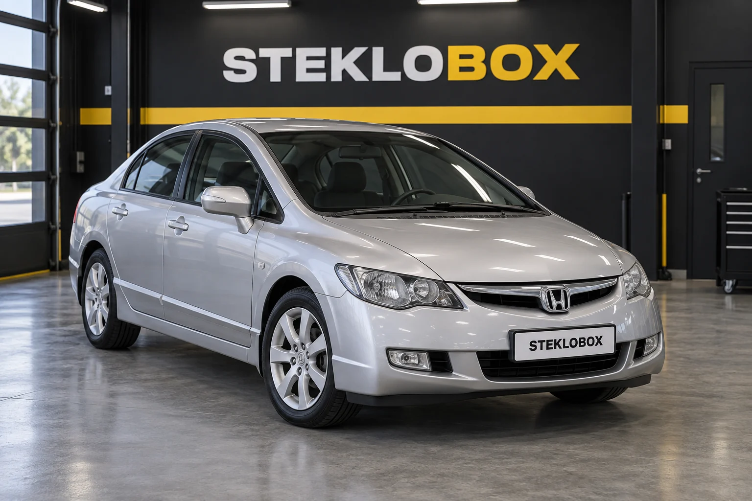 Honda Civic VIII Sedan в установочном центре STEKLOBOX