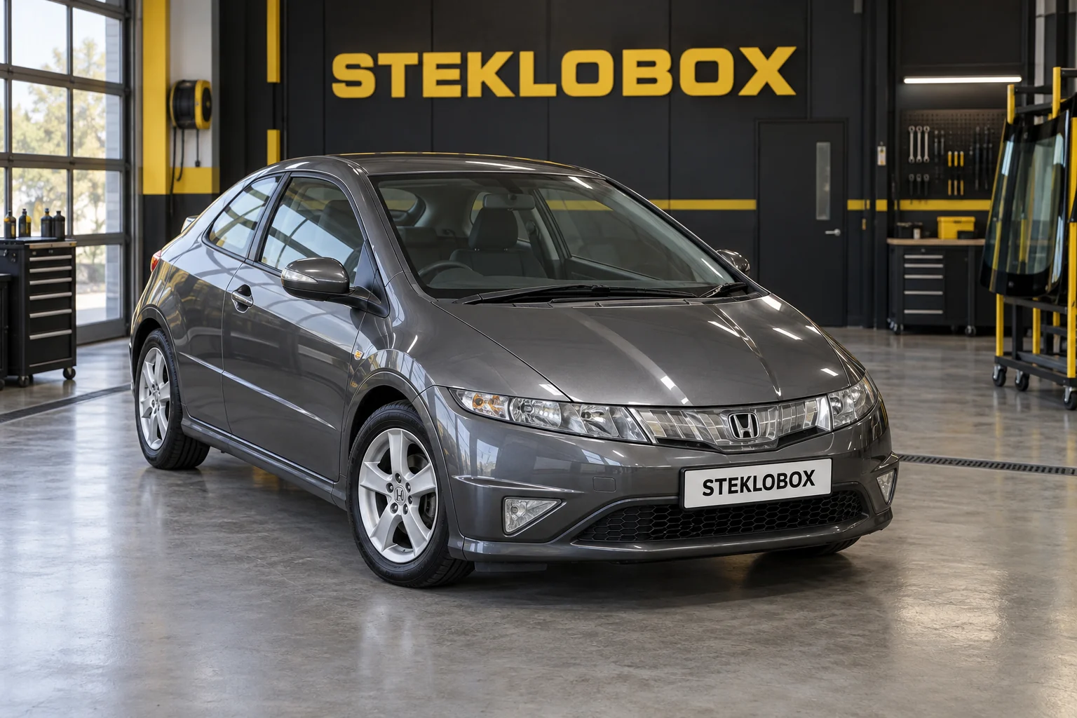 Honda Civic VIII Hatchback в установочном центре STEKLOBOX