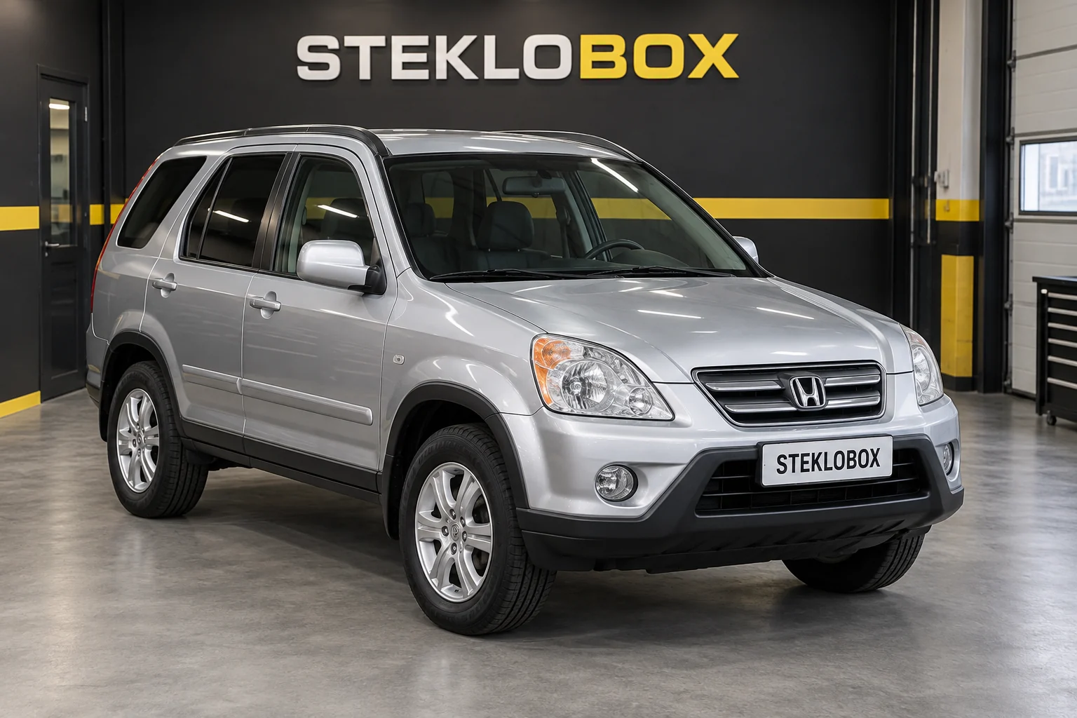 Honda CR-V II в установочном центре STEKLOBOX