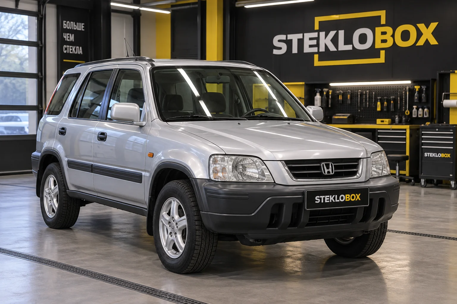 Honda CR-V I в установочном центре STEKLOBOX