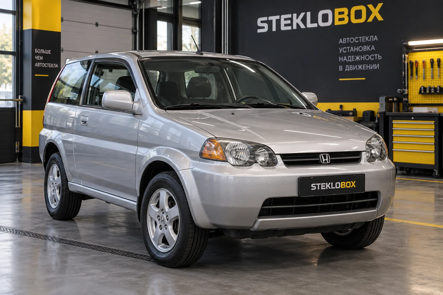 Honda HR-V I в установочном центре STEKLOBOX