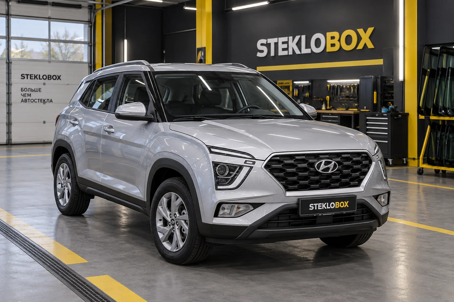 Hyundai Creta II (22-) в установочном центре STEKLOBOX