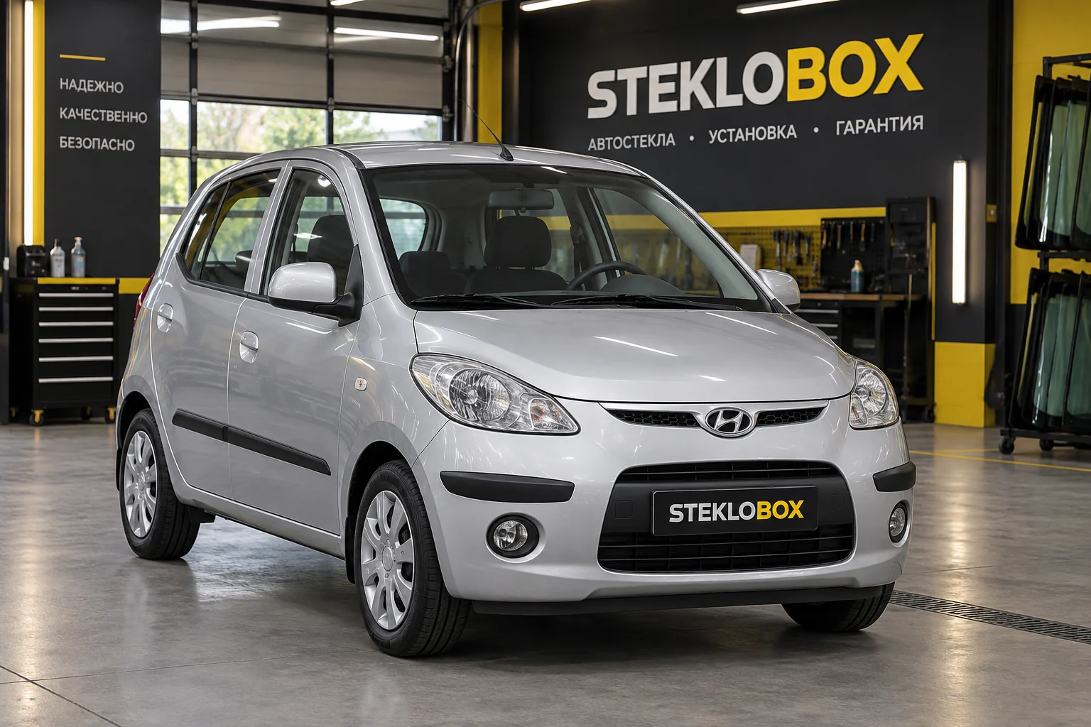 Hyundai i10 I в установочном центре STEKLOBOX
