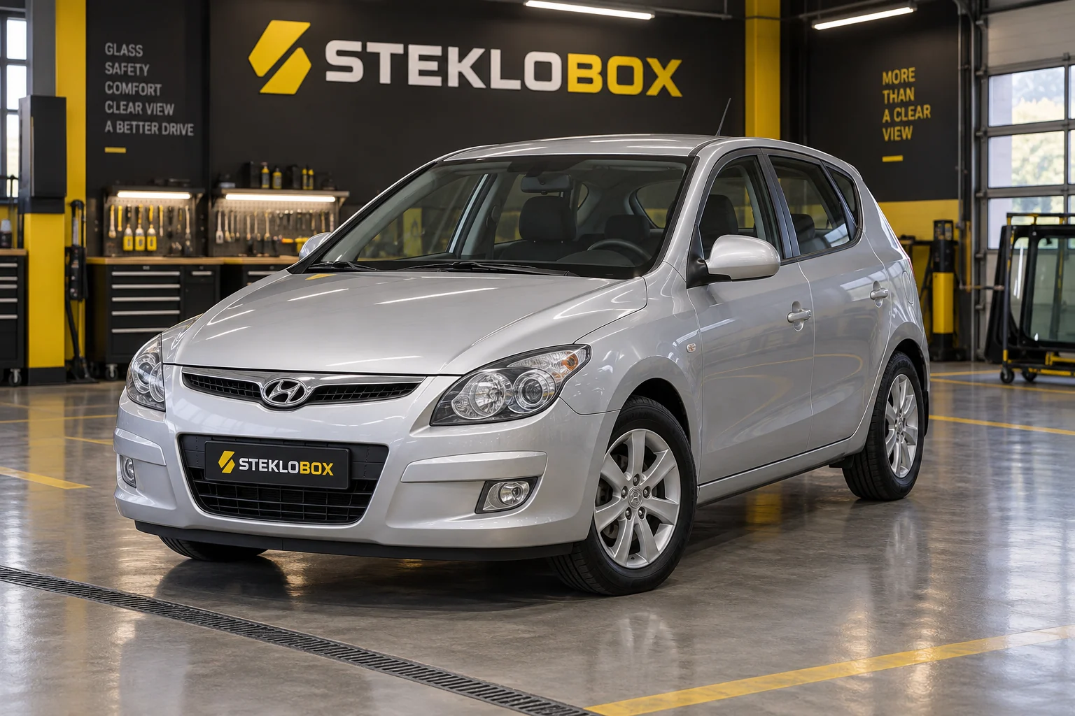 Hyundai i30 I в установочном центре STEKLOBOX