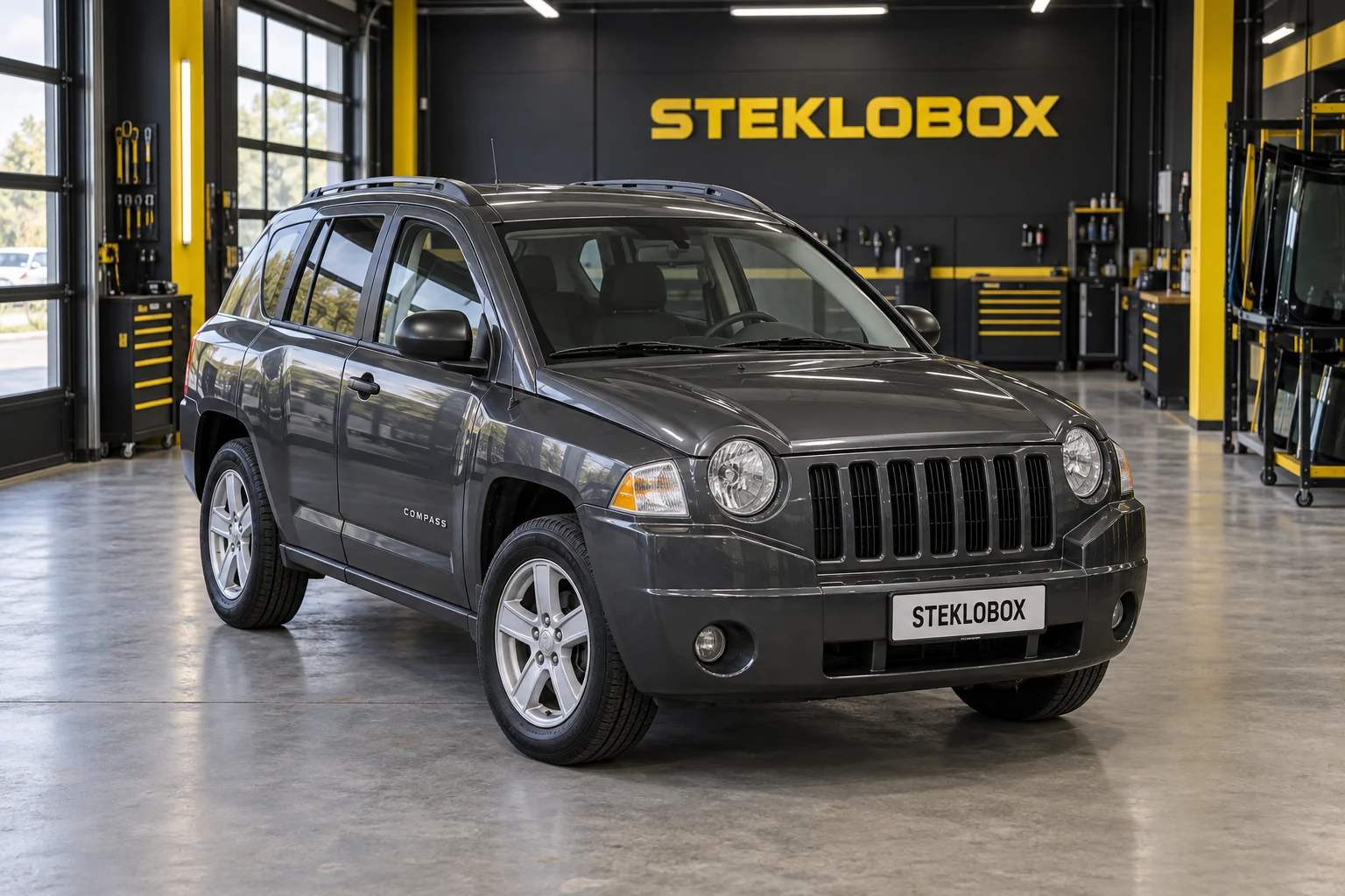 Jeep Compass I в установочном центре STEKLOBOX