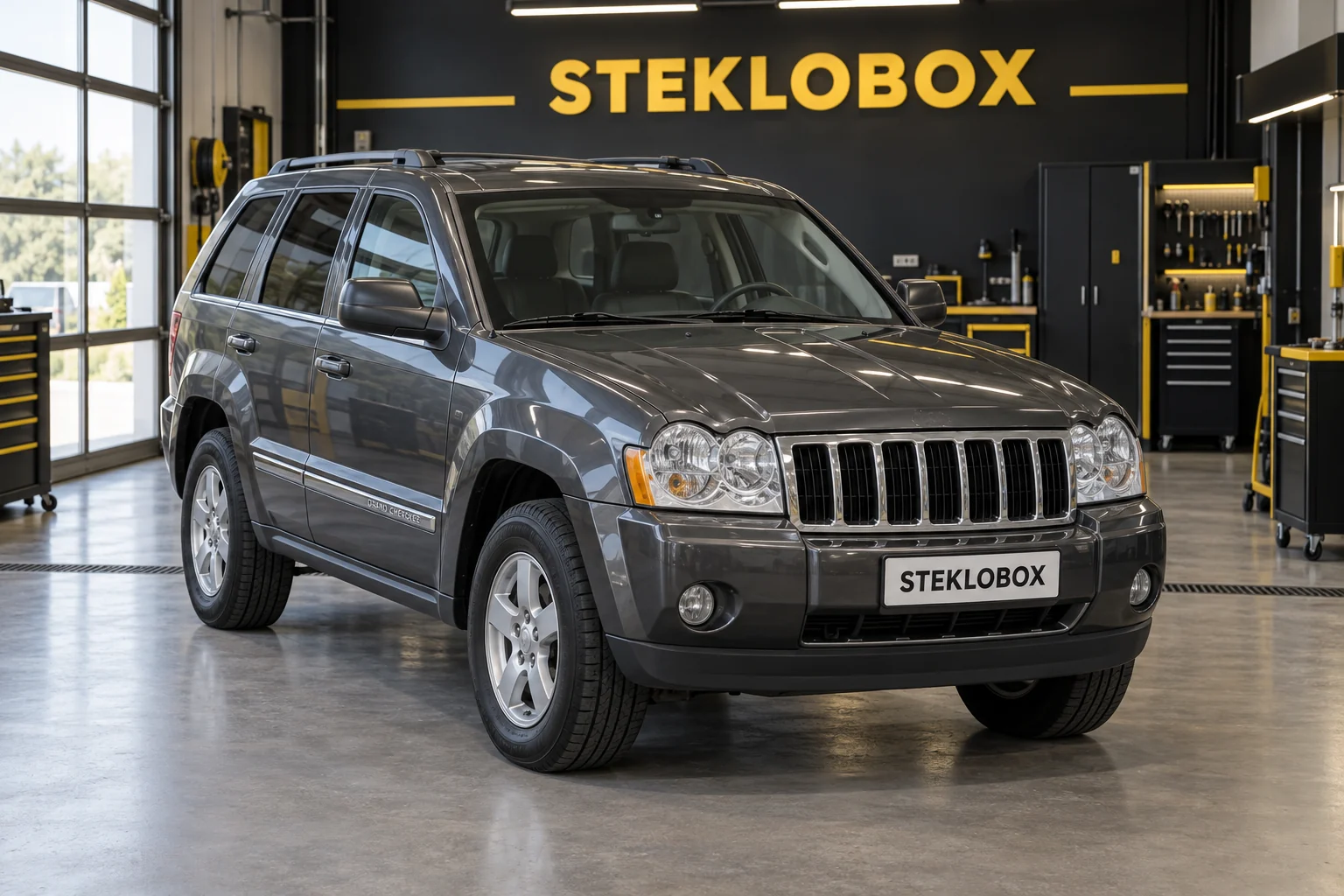 Jeep Grand Cherokee III WK в установочном центре STEKLOBOX