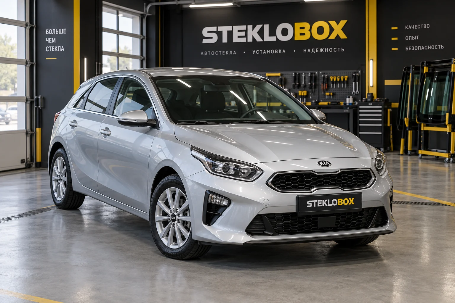 Kia Ceed III в установочном центре STEKLOBOX