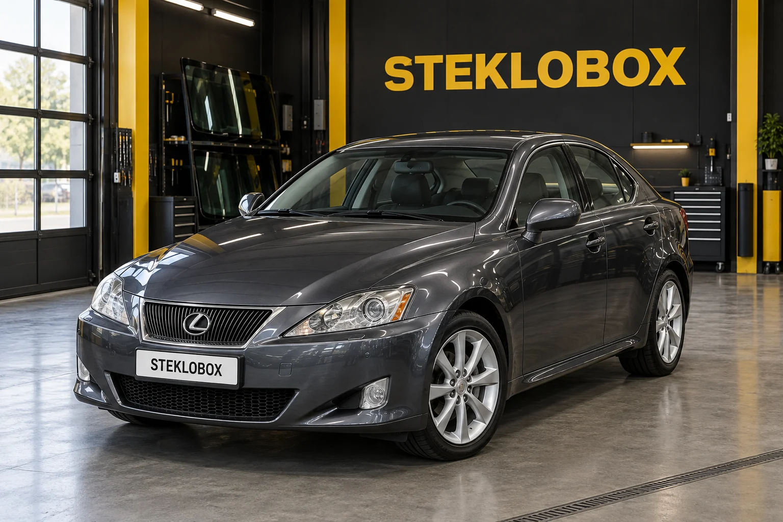 Lexus IS II в установочном центре STEKLOBOX