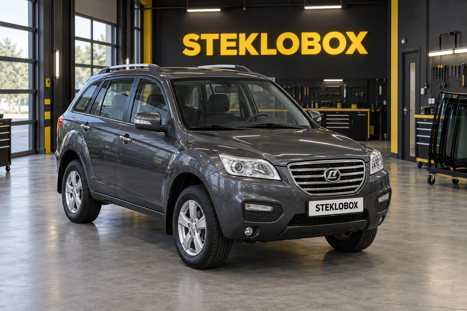 Lifan X60 в установочном центре STEKLOBOX