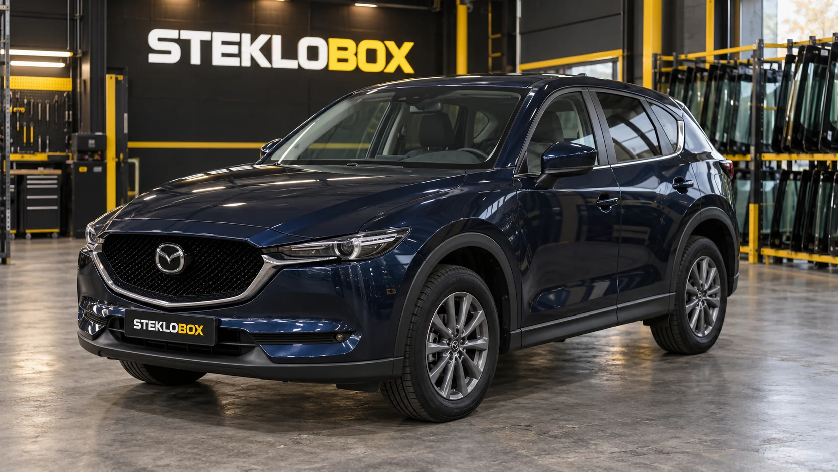 Mazda CX-5 II в установочном центре STEKLOBOX