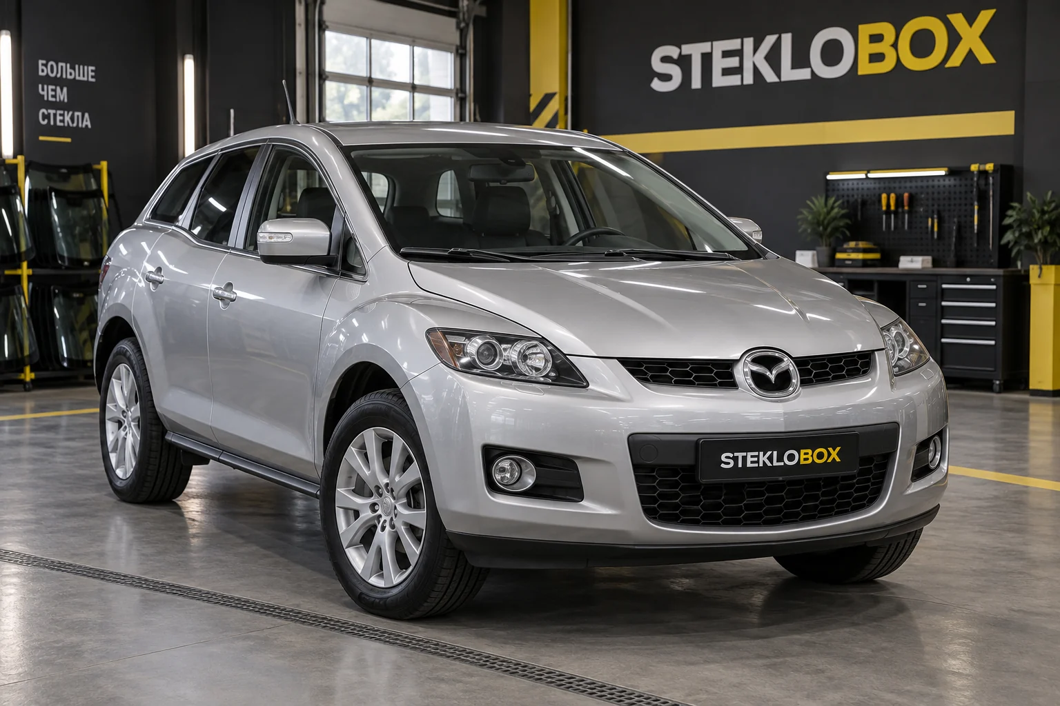 Mazda CX-7 I в установочном центре STEKLOBOX