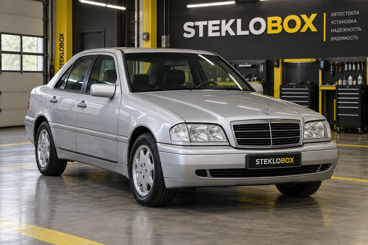 Mercedes-Benz C-Class W202 I в установочном центре STEKLOBOX