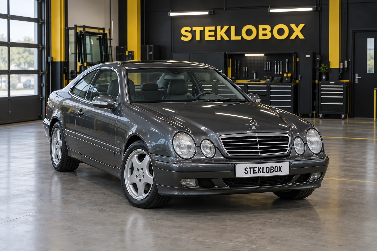 Mercedes-Benz CLK-Class W208 I в установочном центре STEKLOBOX