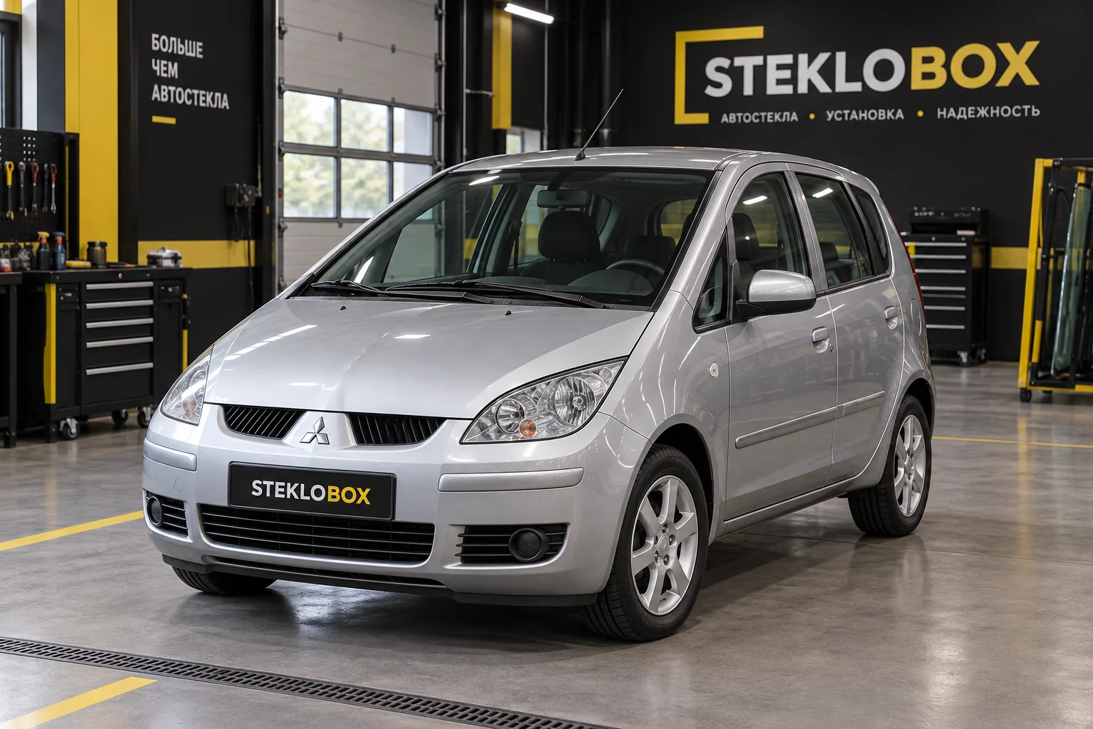Mitsubishi Colt VI Z30 в установочном центре STEKLOBOX