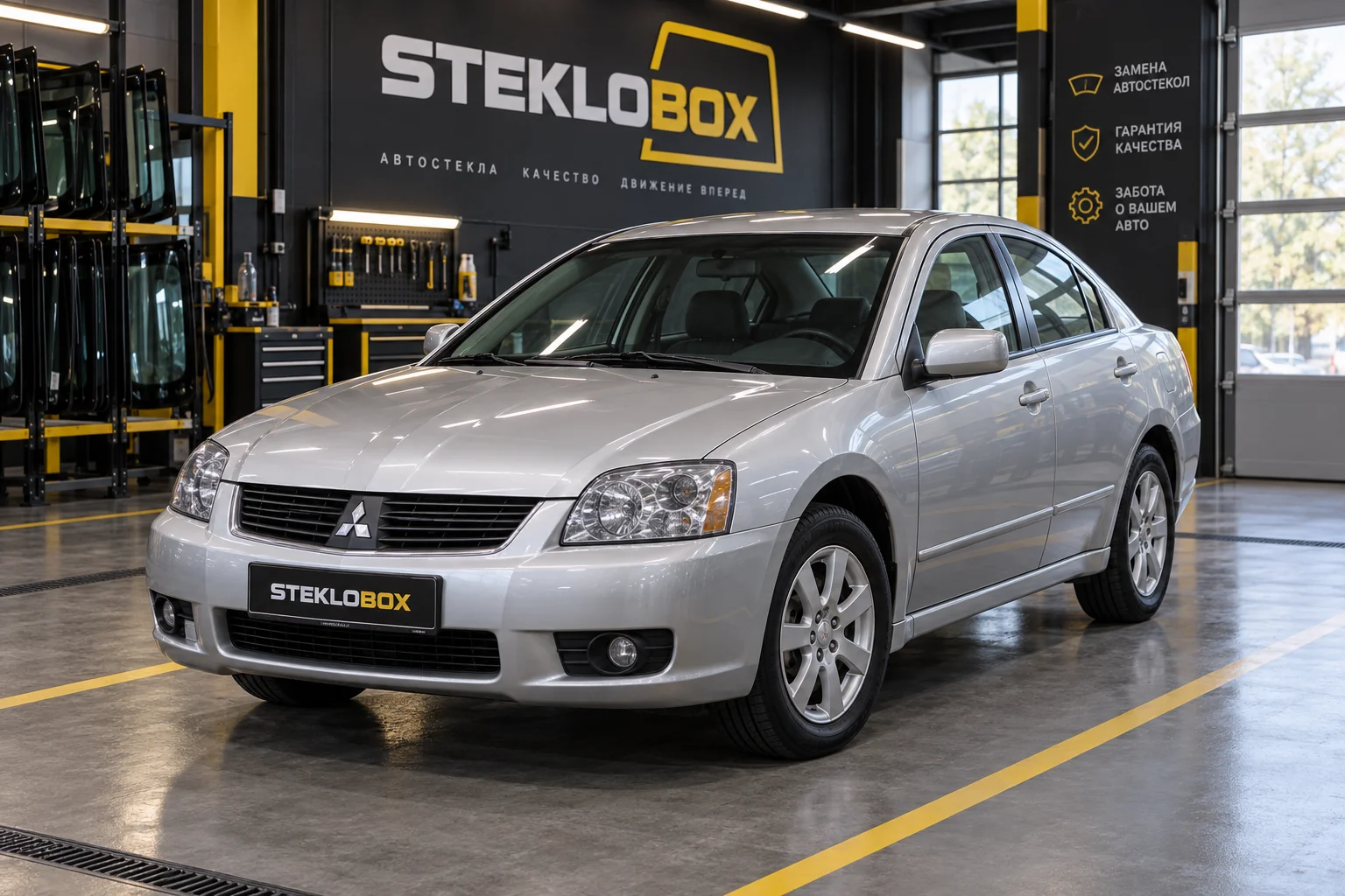 Mitsubishi Galant IX в установочном центре STEKLOBOX