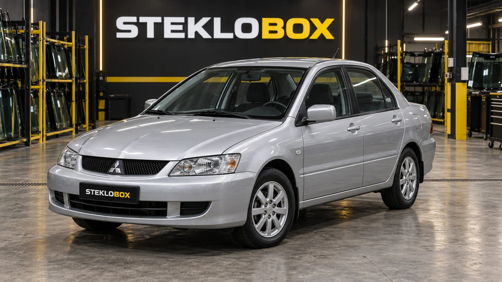 Mitsubishi Lancer IX в установочном центре STEKLOBOX