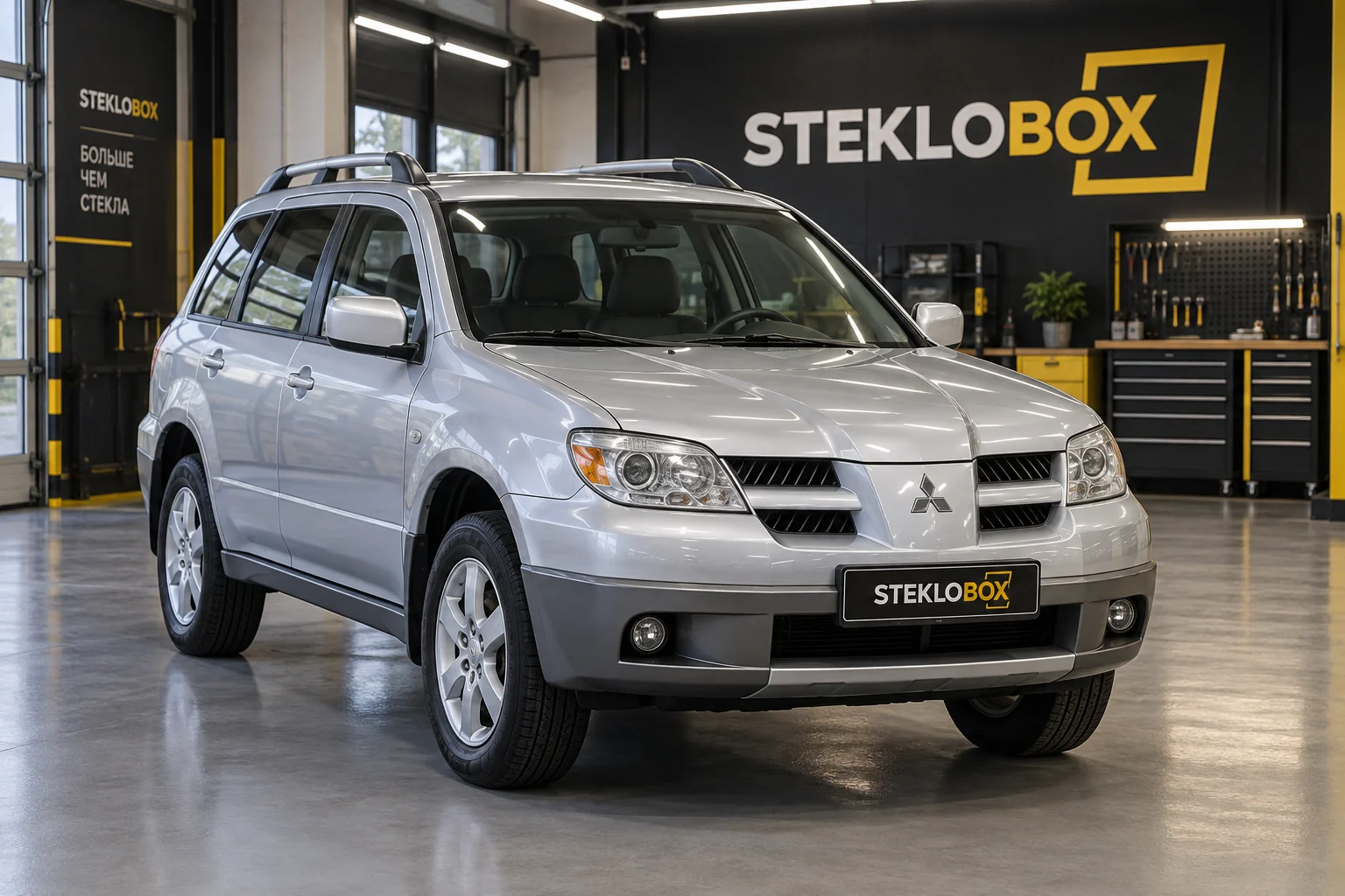 Mitsubishi Outlander I в установочном центре STEKLOBOX