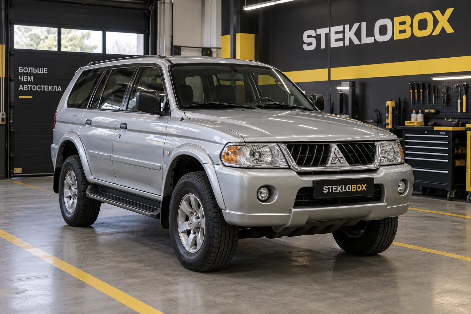 Mitsubishi Pajero Sport I в установочном центре STEKLOBOX