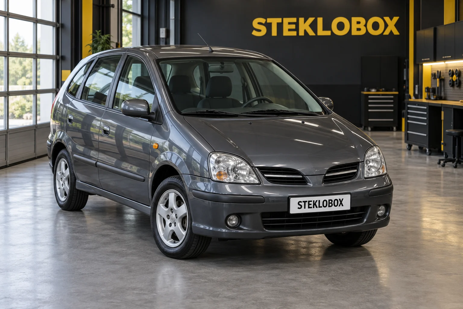 Nissan Almera Tino I в установочном центре STEKLOBOX