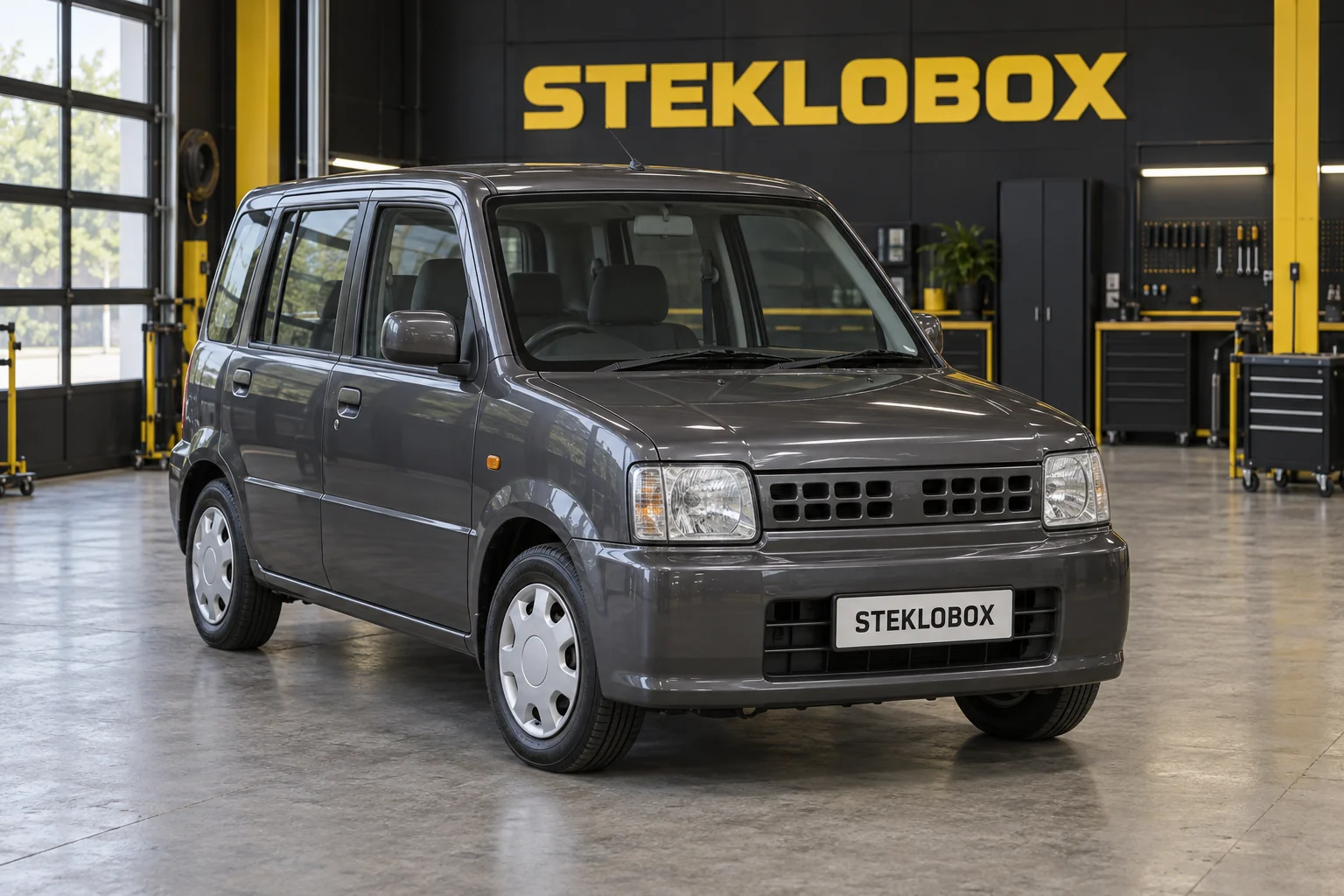 Nissan Cube I Z10 в установочном центре STEKLOBOX
