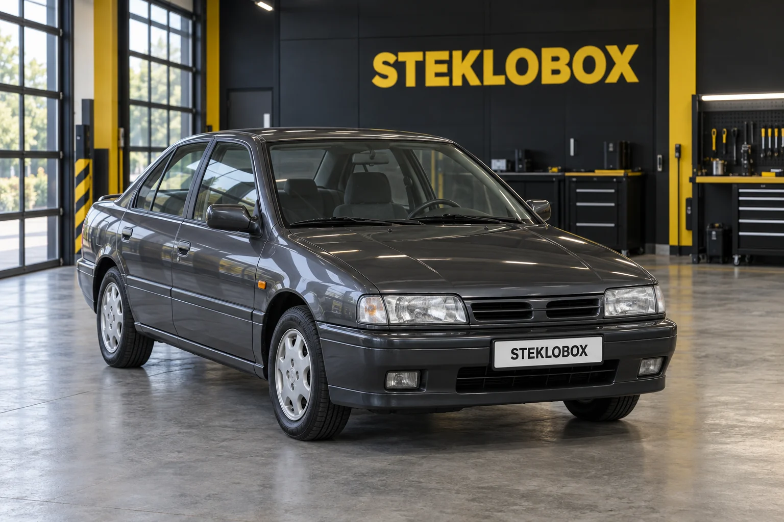 Nissan Primera I P10 в установочном центре STEKLOBOX