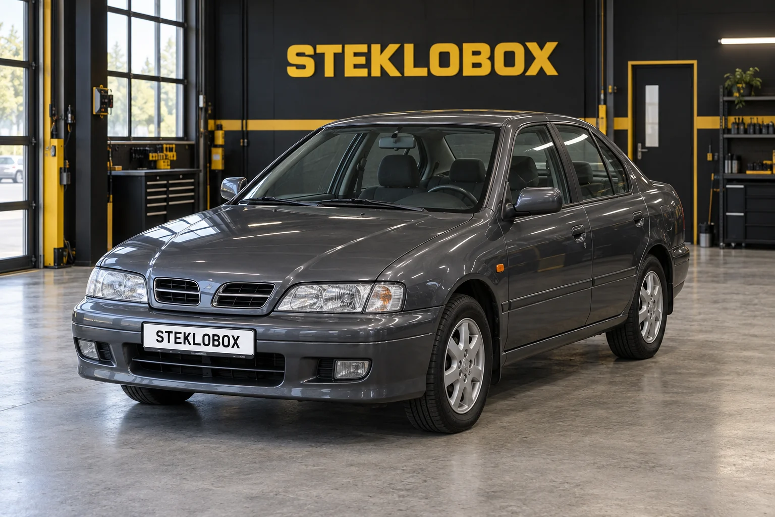 Nissan Primera II P11 в установочном центре STEKLOBOX