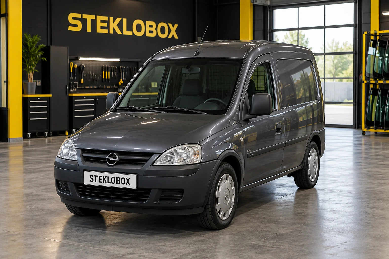 Opel Combo C в установочном центре STEKLOBOX