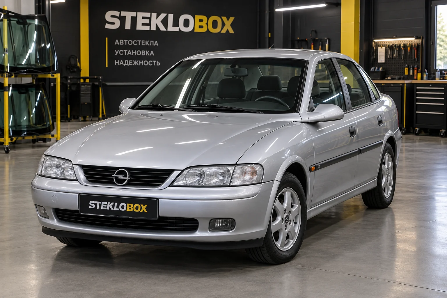 Opel Vectra B в установочном центре STEKLOBOX