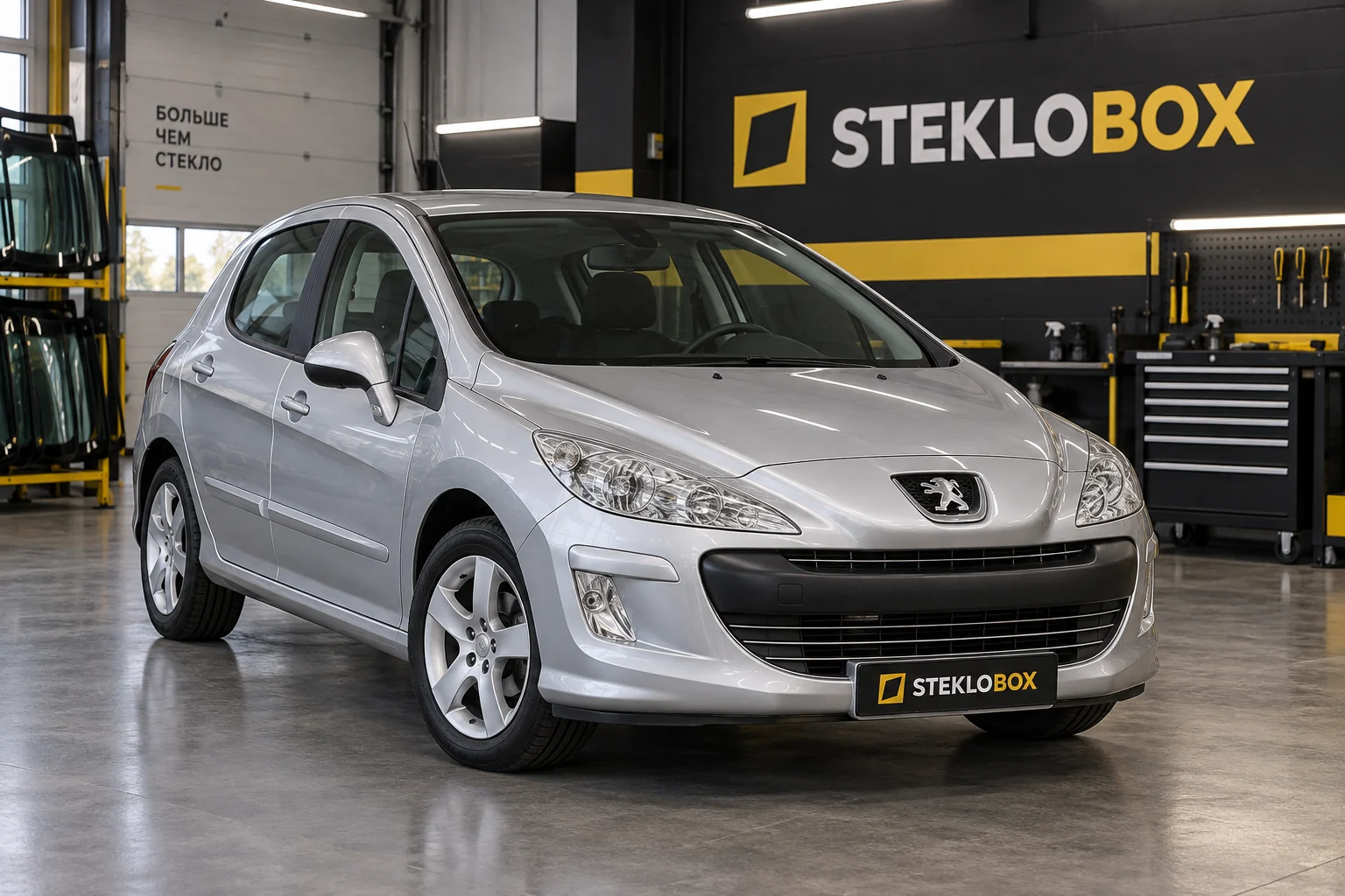 Peugeot 308 I в установочном центре STEKLOBOX