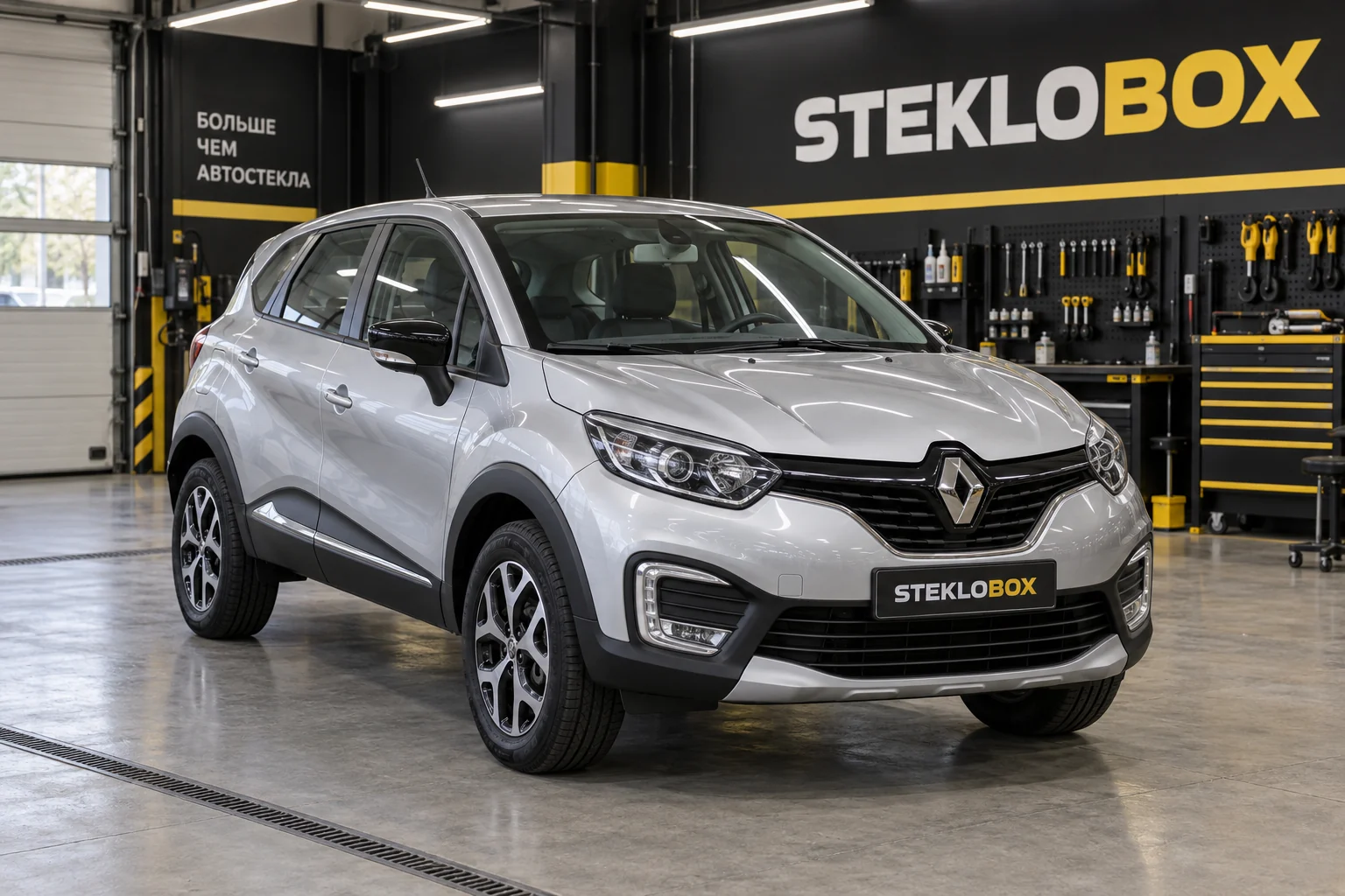 Renault Kaptur в установочном центре STEKLOBOX