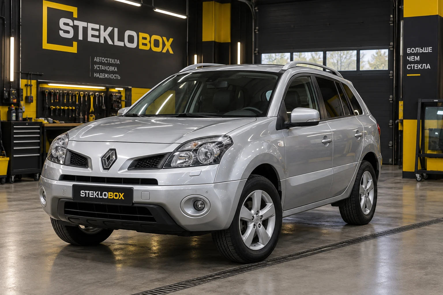 Renault Koleos I в установочном центре STEKLOBOX