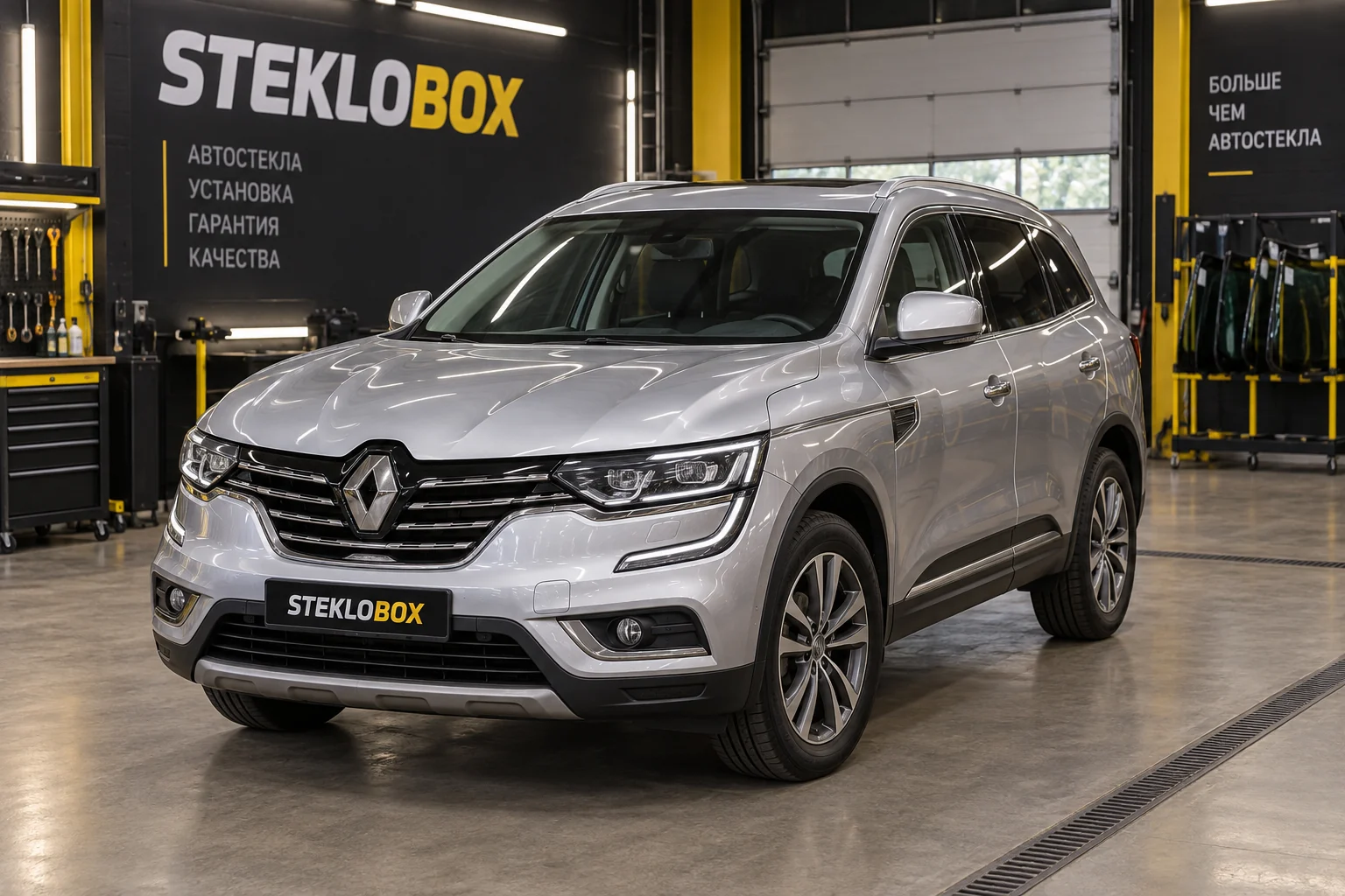 Renault Koleos II в установочном центре STEKLOBOX
