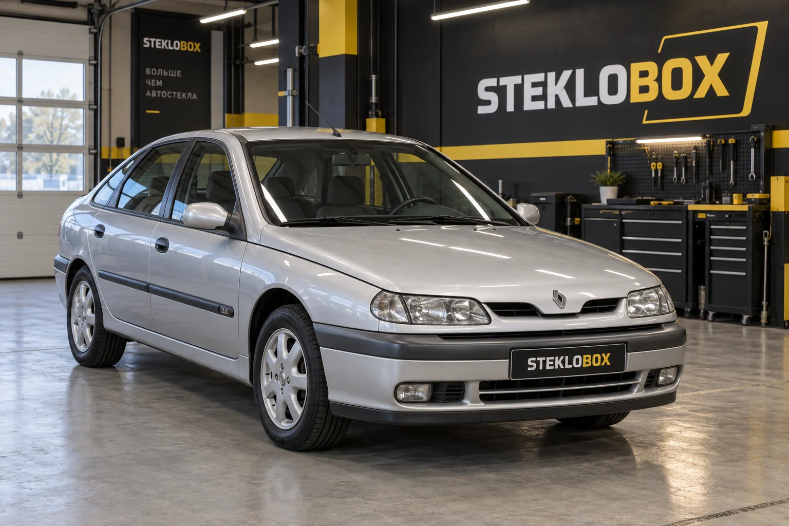 Renault Laguna I в установочном центре STEKLOBOX