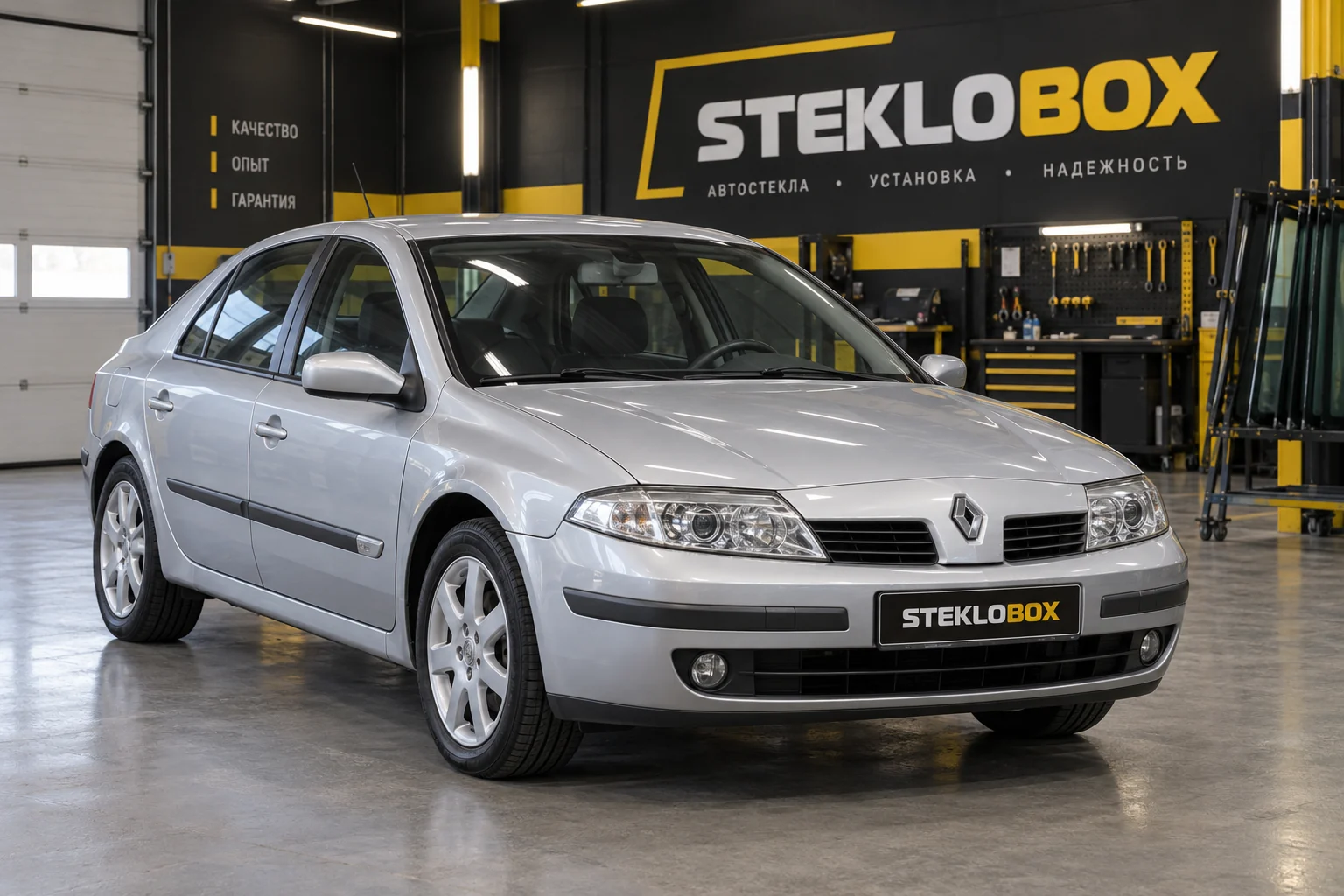 Renault Laguna II в установочном центре STEKLOBOX