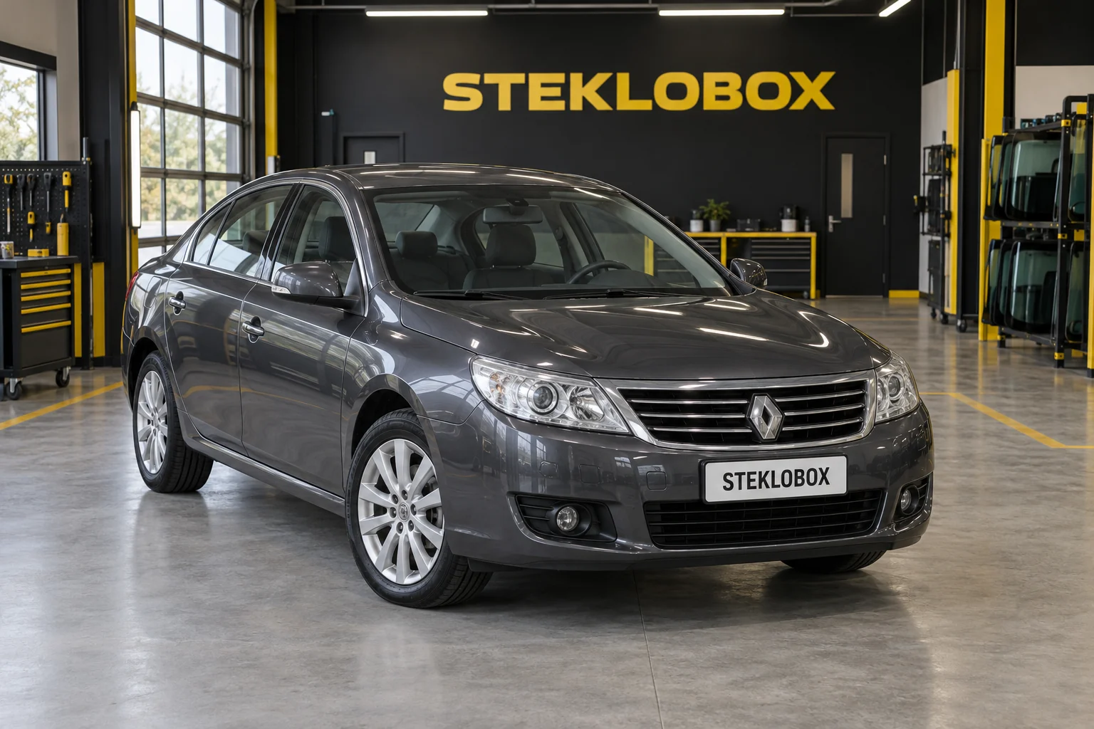 Renault Latitude I в установочном центре STEKLOBOX